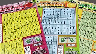 3x $3 Cherry Tripler Cashword - Georgia Lottery Scratchers