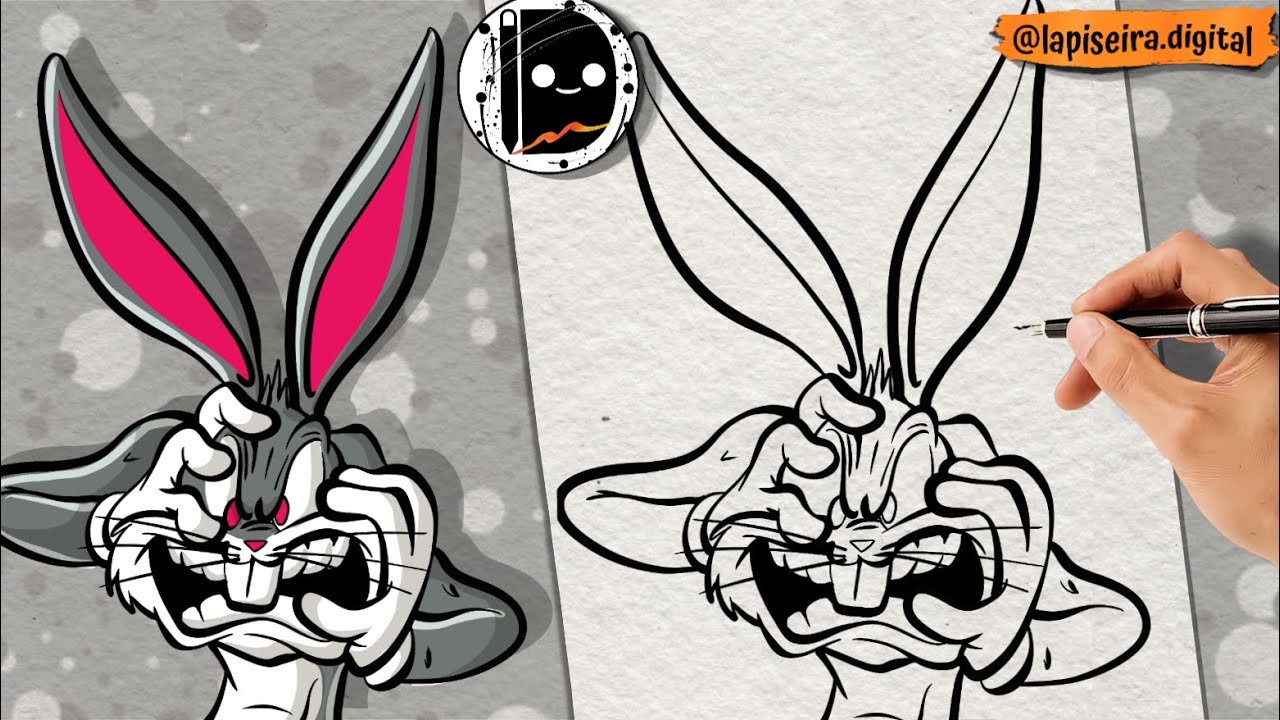 How to draw the rabbit 244 step by step - YouTube
