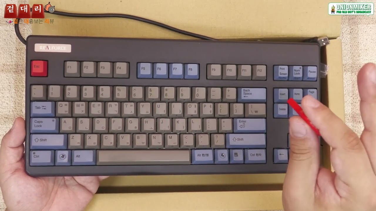 겉대리 - Topre REALFORCE 87U Keyboard - YouTube