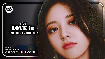 "LOVE is" by ITZY [있지] - Line Distribution