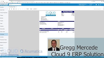 Acumatica - Creating a Purchase Order