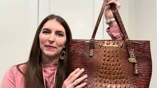BRAHMIN Melbourne Medium Asher Handbag | Crocodile-Embossed Leather Tote! 👜✨