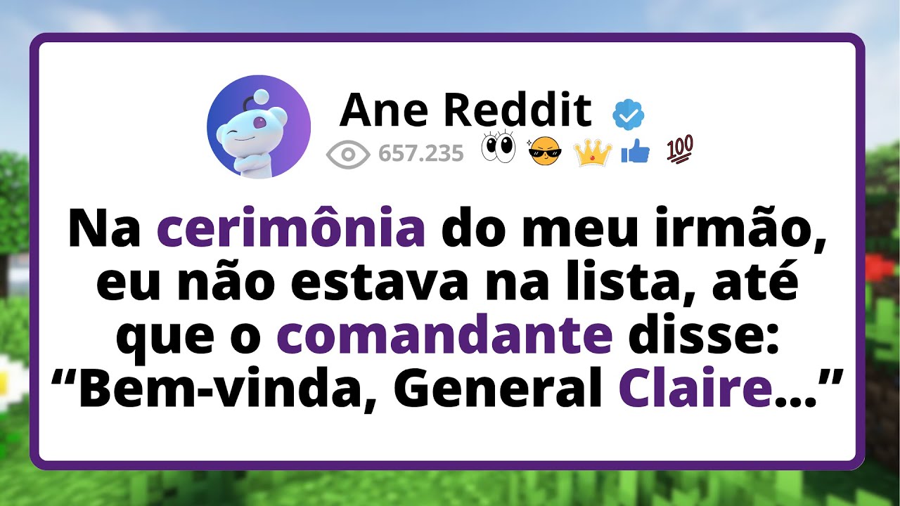 Na CERIMÔNIA do meu irmão, eu NÃO estava na LISTA, até que o comandante disse...