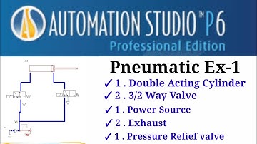 how to make pneumatic circuit in automation studio? How to make pneumatic circuit? Experiment 1??