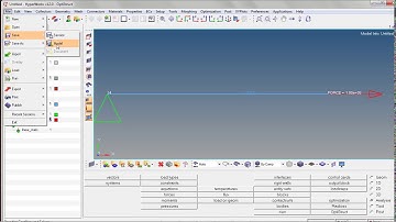 hypermesh 1D Rod 1element  toturial