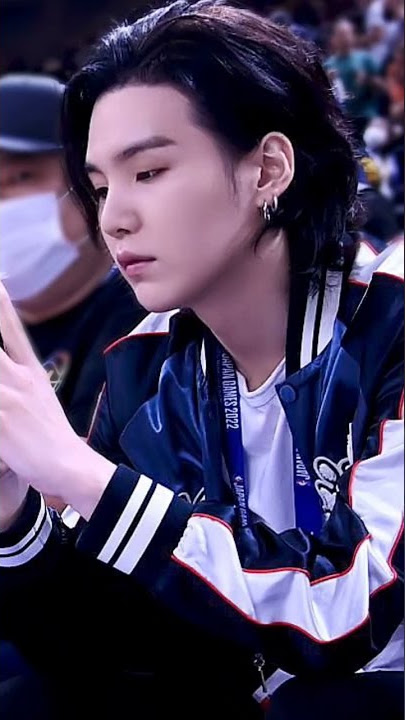 Suga is cool and handsome with his long hair 😱😱#suga #yoongi #minyoongi #agustd #btsshorts #viral