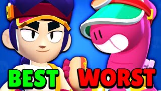 THE 5 BEST AND WORST BRAWLERS! (With Rey)