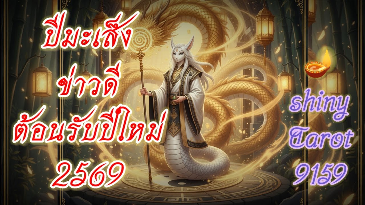 ปีมะเส็ง🐍ข่าวดีต้อนรับปีใหม่ 2569🎉🔮‎⁨@ShinyTarot9159⁩🪷