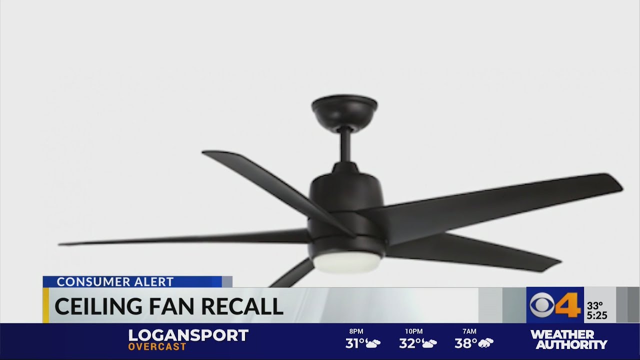 Ceiling fan recall YouTube