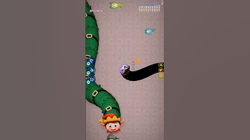 🐍WormsZone.io ❤001 Slither Snake Top01 _Best World Record Snake Epic cacing WormsZoneio #506 #shorts