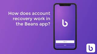 How does Account Recovery work in the Beans app? screenshot 5