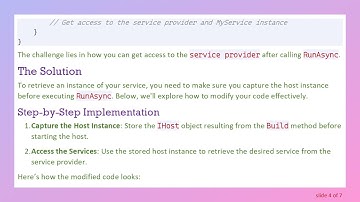 Accessing a Service Provider in a .NET Core Console Application