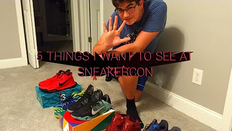 TOP 5 THINGS I WANT TO SEE AT SNEAKERCON!!!!