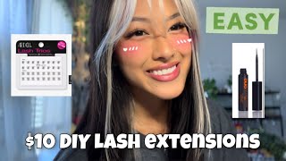 $10 DIY lash extensions!! Easy!!