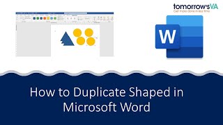 How to duplicate Shapes in Microsoft Word