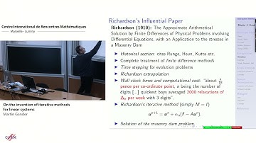 Martin Gander: On the invention of iterative methods for linear systems