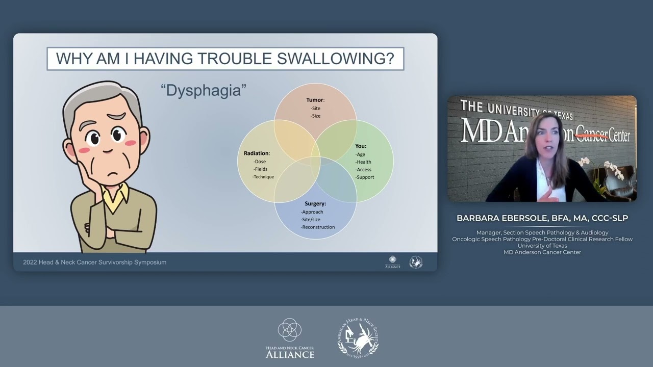 Nutrition, Swallowing & Feeding Tube Challenges For Head and Neck Cancer Patients and Survivors