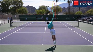 First serve down the "T" from deuce side
