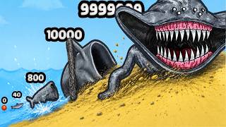 Can a fish Evolve to MAX LEVEL SEA MONSTER?