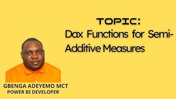 Dax Functions for Semi Additive Measures in Power BI #powerbi #dax #dataanalytics