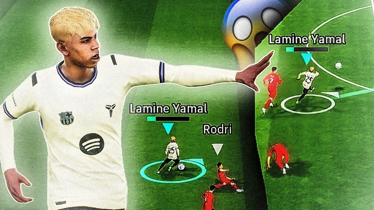 LAMINE YAMAL FEZ O ADVERSÁRIO QUITAR! 😱 (driblou e fez um golaço)