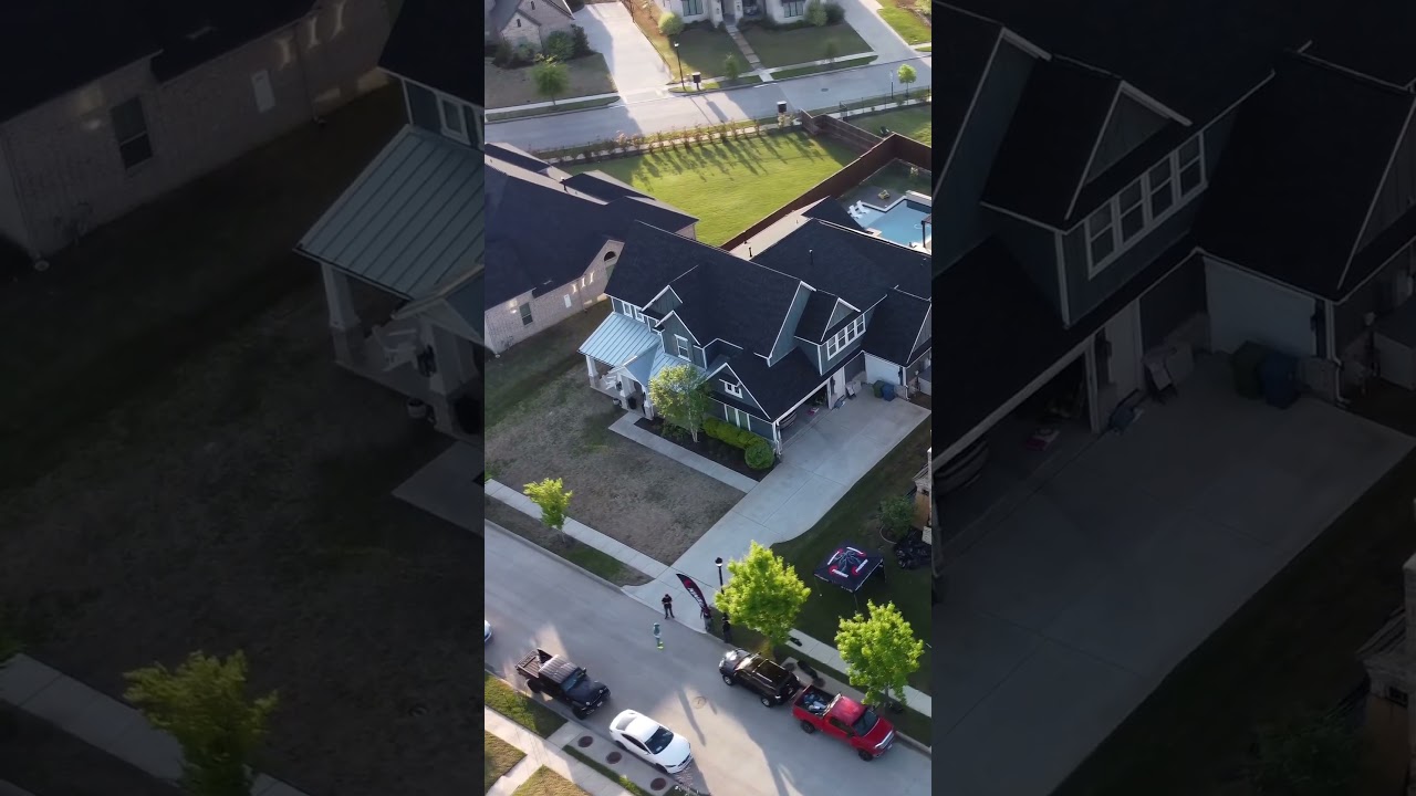 New Roof Transformation | Argyle, TX Drone View 