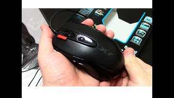 Игровая мышь A4Tech X-710BK Black. Анбоксинг.