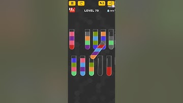 Water Sort Color Puzzle Level 70 Walkthrough Solution iOS/Android