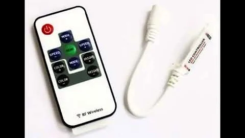 DC5V-24V RF Wireless Mini RGB LED Controller