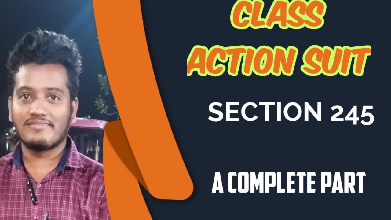CLASS ACTION SUIT SECTION 245 SYNOPSIS 24 SANDEEP RAJBHAR