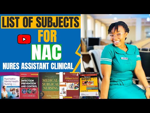 List of subjects for nurses assistant clinical (nac) best video ever