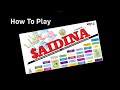Saidina  standard official how to play  spm games