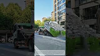 Ingenious Split Body Waste Truck, Ground Placed Bin For Easy Bulk Loading