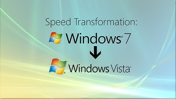 Speed transformation: Windows 7 to Vista