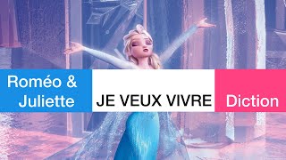 JULIETTE Je veux vivre; Romeo and Juliet GOUNOD. French diction, translation &amp; score animation