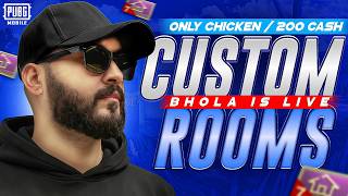 PUBG MOBILE LIVE UC CASH CUSTOM ROOMS PAKISTAN | PUBG CUSTOM ROOM LIVE | BholaxLive
