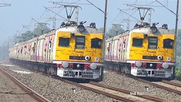 Quick Accelerating Katwa Howrah EMU Local Train Dangerously skipping Railgate
