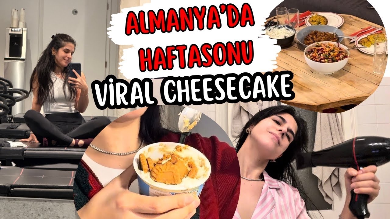 Almanya’da Dolu Dolu ve Dinlenmeli Hafta Sonu | Viral Cheesecake+ Mini Alışveriş+ Spor +Saç Kesimi