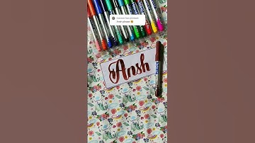 Writing my subscribers name on their request ! 😍❤️ #shorts #shortsfeed #calligraphy