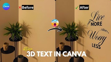 How to Create a 3D Perspective Text in Canva 