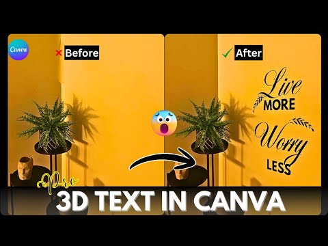 3D Perspective Text in Canva 😱 (Easy Trick Most People Miss)