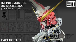 Infinite Justice Gundam(Head_Display)by_30Zn