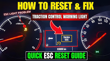 How to Fix & Reset ESC Light | Traction Control Warning Quick Reset Guide!