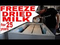 🥛Freeze Dried Milk🥛  Can Dairy Last 25 Years --HARVEST RIGHT FREEZE DRYER