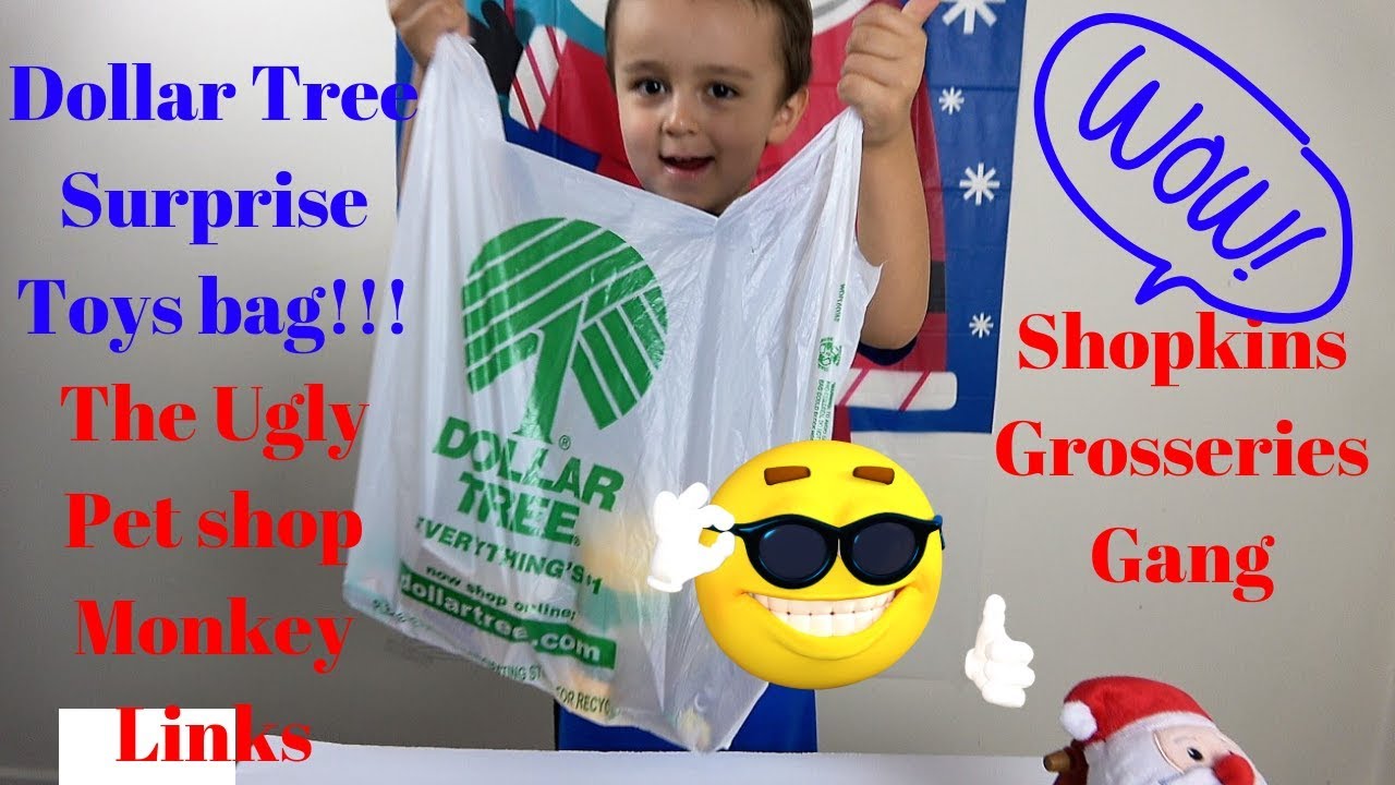$1 Blind Surprise Toys! Shopkins, The Ugly Pet Shop, Grossery Gang  Dollar Tree Store Haul Video