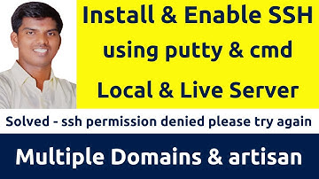 Install & Access SSH | Solved - ssh permission denied please try again | Setup | Windows Ubuntu MAC