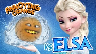 Annoying Orange vs Elsa (Frozen Parody)! ft. Rebecca Parham