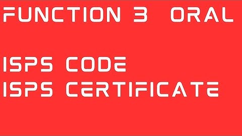 ISPS CERTIFICATE, international ship and port facility security code(ISPS), Solas Chapter XI-2