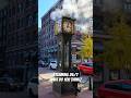 Famous Steamclock in Gastown Vancouver BC 🕰️♨️ #vancouver #gastown #steamclock