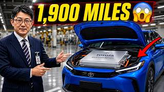 TOYOTA CEO JUST RELEASES NEW 1,900-MILE RANGE EV SOLID-STATE BATTERY AND 4-MINUTE CHARGE! Toyota Solid State Batteries